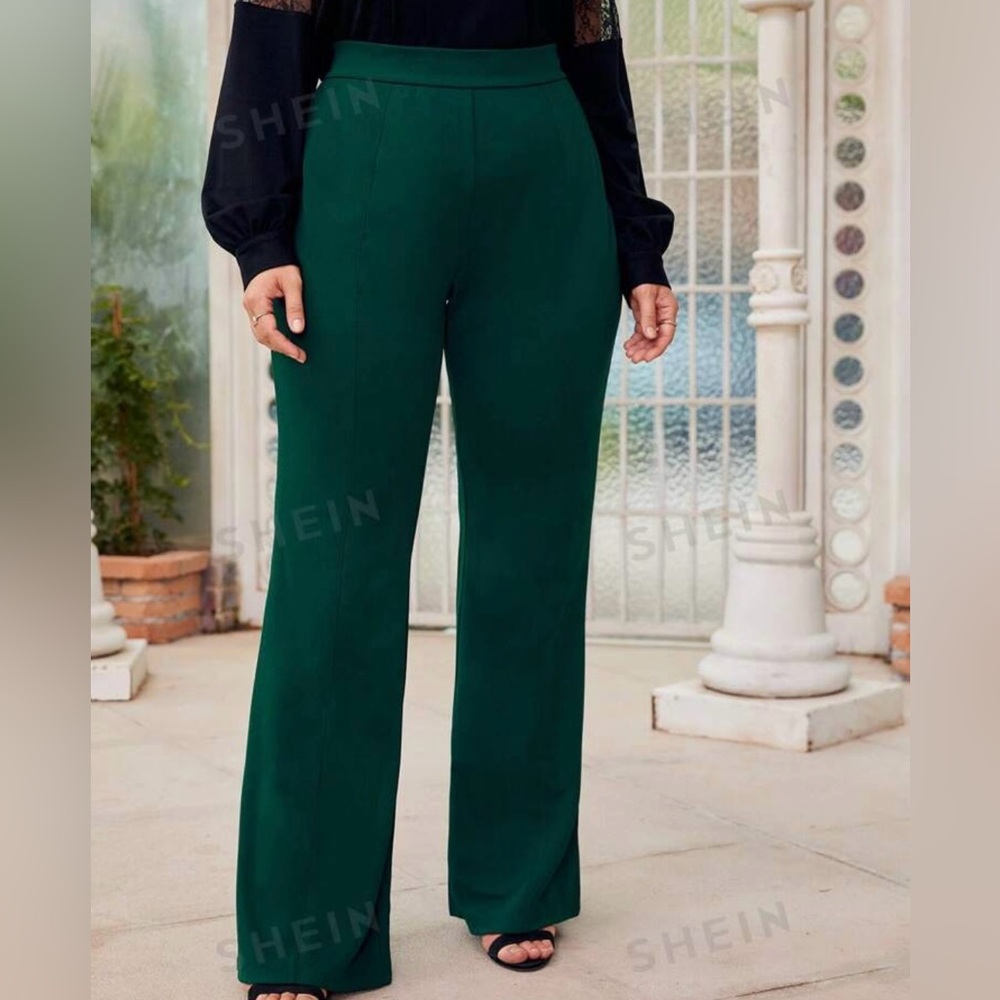 NEW 3 XL SHEIN Privé Plus Solid High Waist Pants